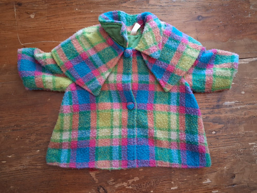 Ancien manteau poupée avec - ancien, ,