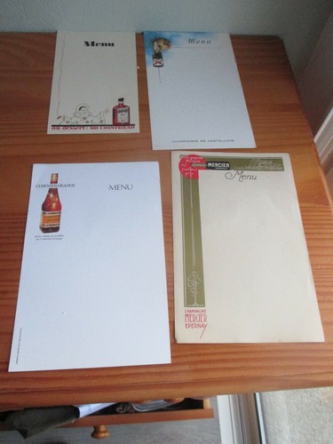 Anciens menus publiciutaires - anciens,