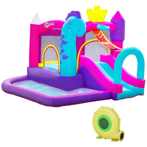 Château gonflable toboggan - château,