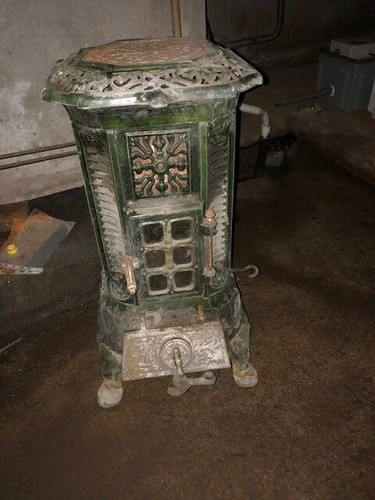 Ancien poêle charbon en - ancien,