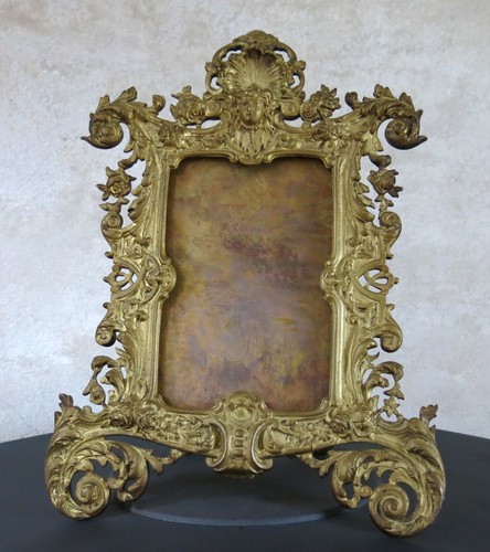 Cadre rocaille bronze - rocaille, en