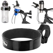 Porte-gobelet de vélo guidon aluminium noir - convient au guidon 22-28 mm