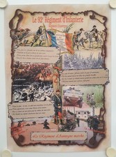 Poster 92nd INFANTRY REGIMENT Auvergne Regiment 2008 Communication Cell