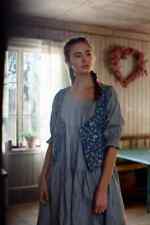 Ewa I Walla Vintage Lagenlook Dress L 10 Women Casual 3/4 Sleeve Midi NEW 39598