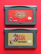 Legend of Zelda Minish Cap & Four Swords Game Boy Advance Lot 2 Games Authentic