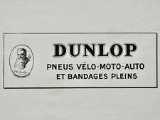 DUNLOP-BIKE-CAR TIRES AND FULL BANDAGES-ADVERTISING BLOTTER- CIRCA 1950-