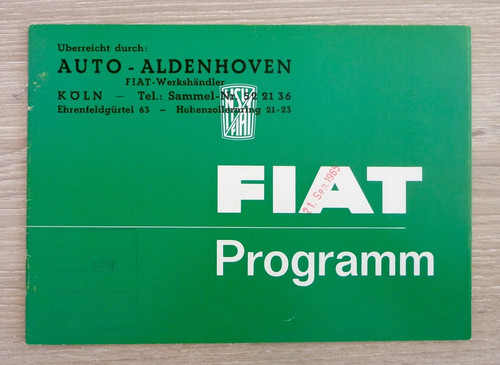Brochure auto 1965 fiat - 🚘,