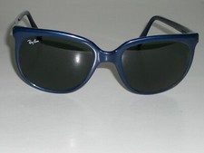 Vintage Bausch & Lomb Ray-Ban Brillant Bleu Nylon G15 UV Chats 1000 Ski Soleil