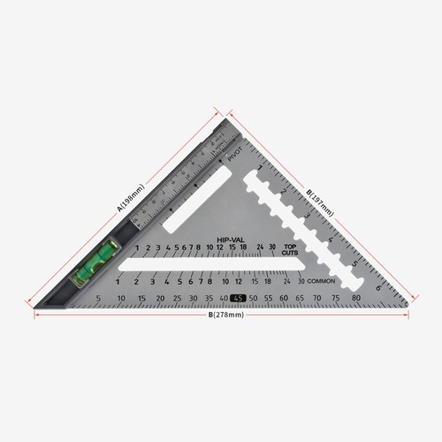 Règle triangle travail du - de,