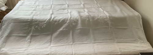 Ancienne nappe organdi - nappe,