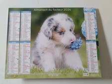 Calendriers Almanach 2026 La Poste Chiots 