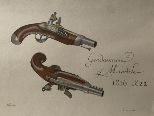 Lithographie pistolet - lithographie,