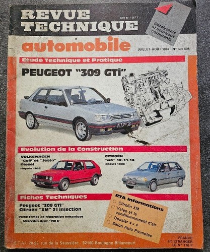 Revue technique peugeot 309 - technique,