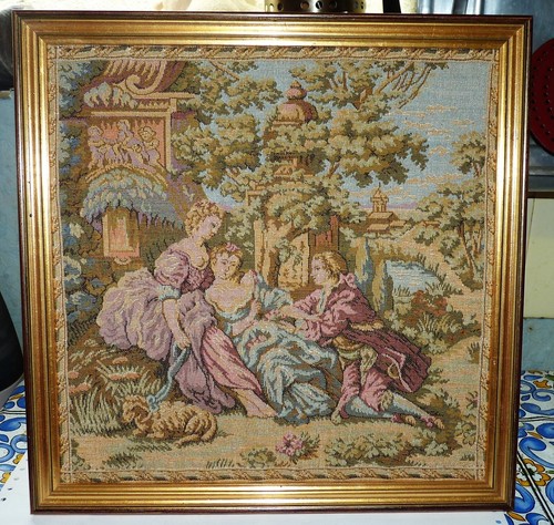 Cadre tapisserie broderie - tapisserie,