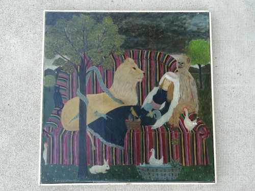 Tableau 1968 peinture huile