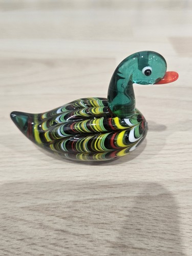 Figurine canard verre - canard, en