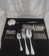 Christofle Spatours, 37 Piece Silver Metal Housewife Set, Excellent Condition.