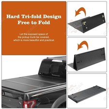 5.5FT Hard Tonneau Cover 3-Fold For 2009-2014 Ford F150 F-150 Truck Bed Cover