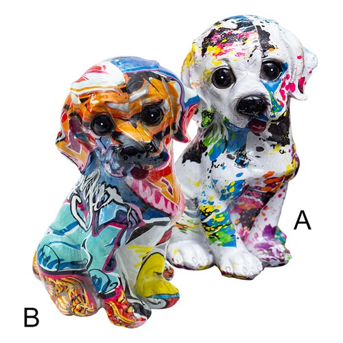 Résine mignon coloré chien - mignon,
