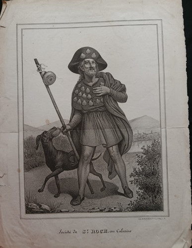 Lithographie xixème saint - du,