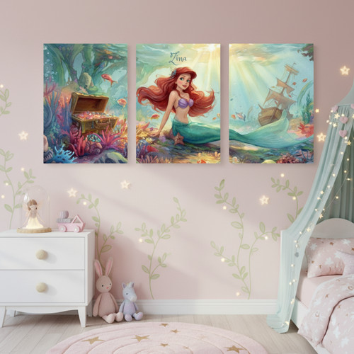 Tableau toile sirène - toile,