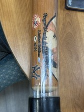Roger Maris & Mickey Mantle Baseball Batt Authentic With Sticker Rare Game Batt