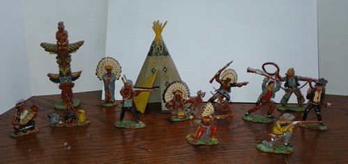 Figurines anciennes indiens - indiens, et