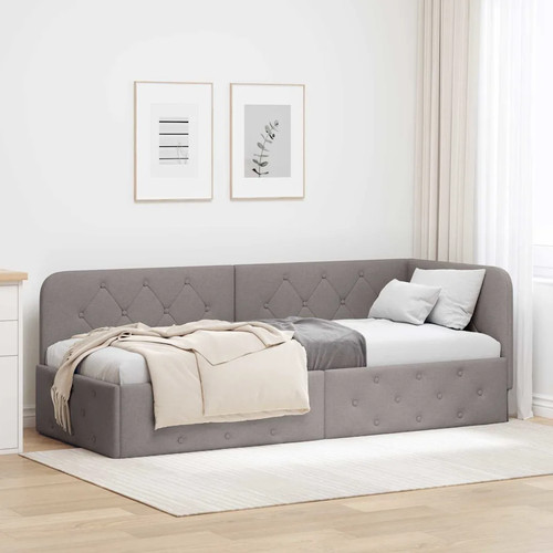 Cadre lit angle tissu - d'angle,