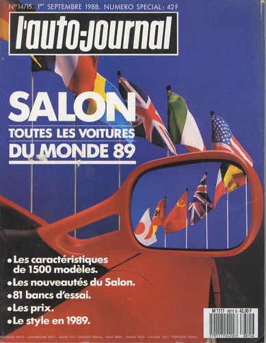 Auto journal 09 1988 - l'auto, 01/09/1988
