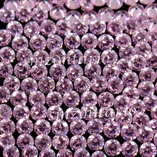 Lot de 100 pierres précieuses propres aux yeux coupées rondes certifiées saph...