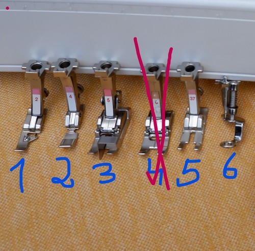 Pieds biche bernina - biche, les