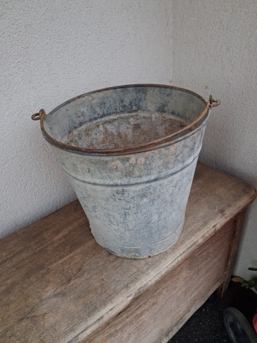 Ancien seau zinc litres - ancien,