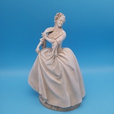 Vintage Figurine Porcelain Victorian Dancing Lady Flowes 6131 / 9/ 16