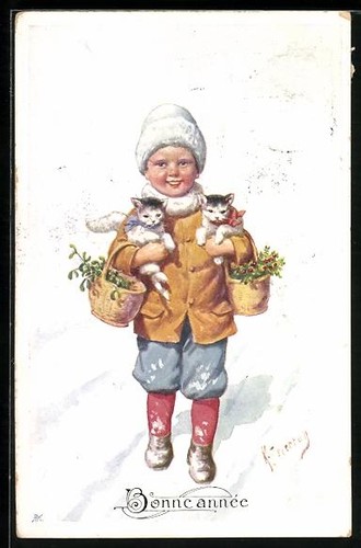 Carte postale artiste - carte, d'artiste