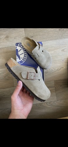 Birkenstock boston taupe - taupe, –