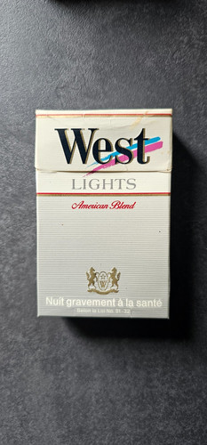 Paquet cigarette vide west - paquet,