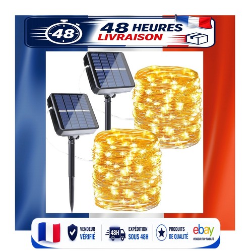 Guirlande solaire extérieure