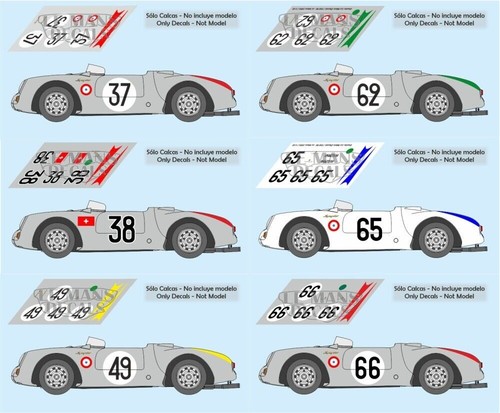 Décal porsche 550 - décal,