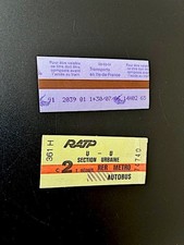 Lot de 2 tickets de métro -