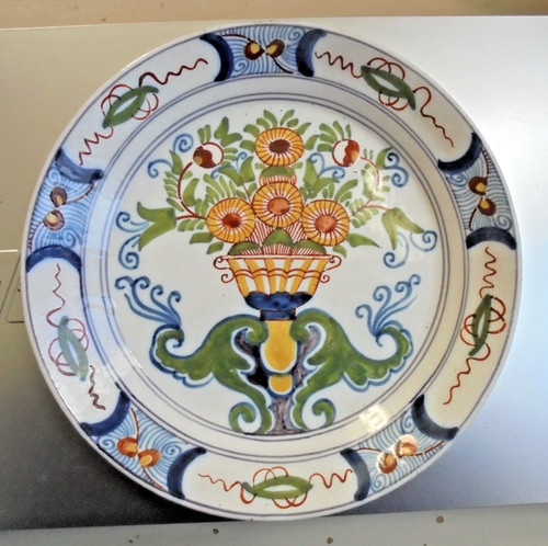 Assiette delft xviiie siècle - assiette,