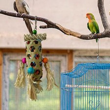 Cage à oiseaux, jouet suspendu, perroquet, jouet à mâcher pour calopsittes,