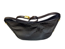 Sac "Pourchet" en cuir noir