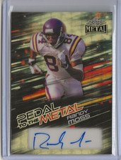 2025 Leaf Randy Moss Pedal To The Metal Auto Super Prismatic Gold Vinyl 1/1