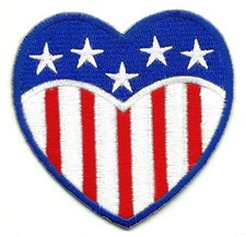 Patch Coeur Drapeau USA - US