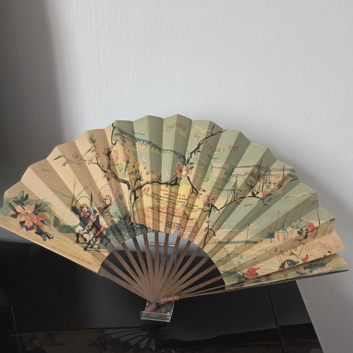 Rare eventail pub ancien - eventail,