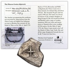 Monnaie - Mexico - Philippe V - Cob 4 reales - Trésor Naufrage - Princess Louisa