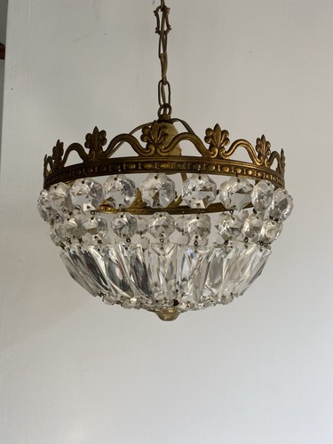 Lustre plafonnier pampilles - plafonnier, a