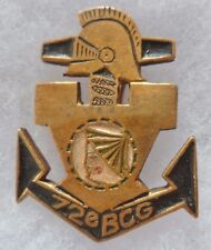 Insigne 1945 Indochine 72° BCG BATAILLON COLONIAL du GENIE Local CEYLAN ORIGINAL