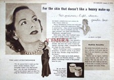 PONDS Cold Cream 1953 Cosmetics Advert Print - Original The Lady Strathcannon Ad