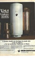 1963 ADVERTISING RHEEM-CHAFFOTEAUX Electric Water Heater 